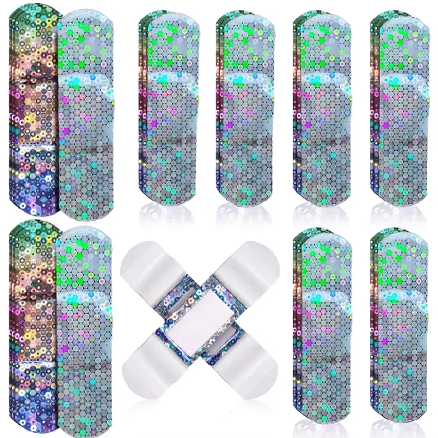 20/50 قطعة من الضمادات اللامعة القابلة للتنفس ومقاومة للماء من البولي ايثيلين