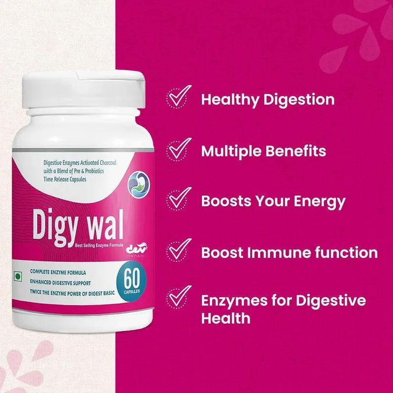 Digestive Enzyme Capsules - Digestive Enzymes Containing Probiotics and Prebiotics - Digestive Health Immune Supplements