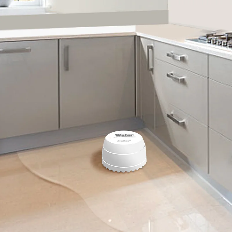 Tuya Smart WIFI +Zigbee Water Leakage Detector For Home Security Alarm System Water Level Immerse Sensor