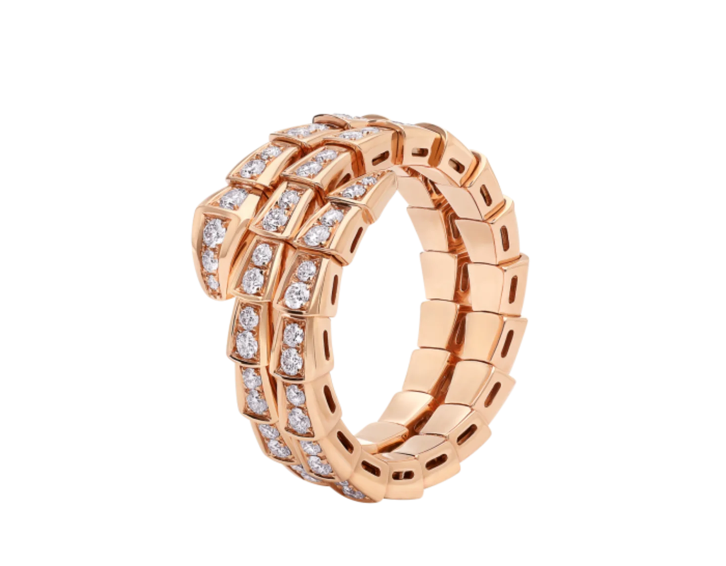 Sterling silver s925 a variety of all-diamond rings luxury BV SERPENTI VIPER series men's and women's fashion 2024 explosive rin