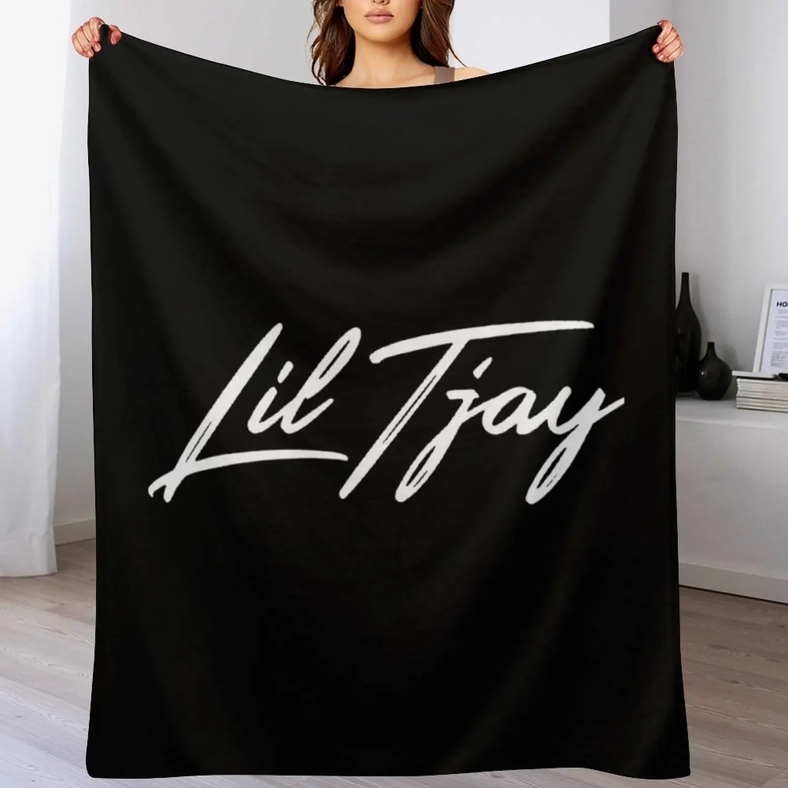 

Lil Tjay Throw Blanket Travel Size Cozy Blanket for Plane Train