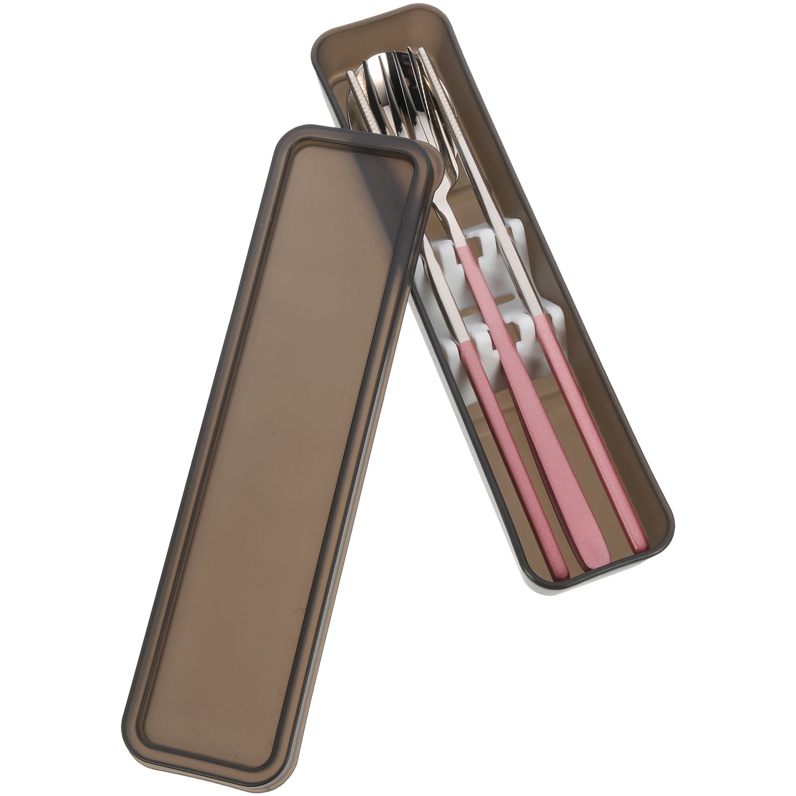 

Portable Cutlery Set Stainless Steel Travel Silverware Reusable Fork Spoon Kit Lunch Box Utensils Storage Case