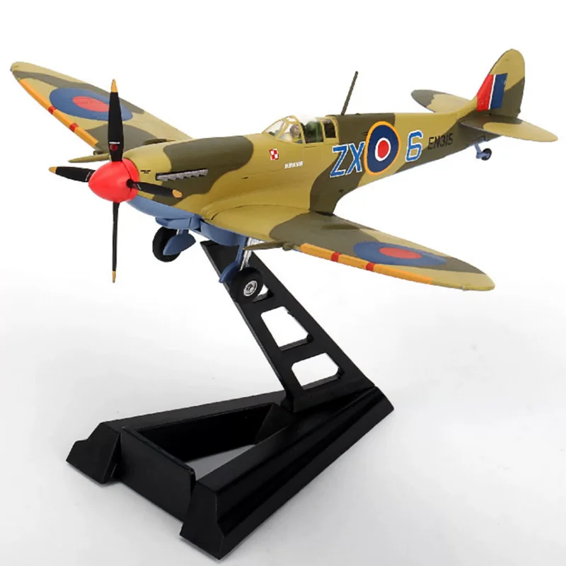 JC WINGS 1/72 Scale British Royal Air Force Spitfire Bomber 1943 Die-cast Alloy Aircraft Model Collectible Decorative