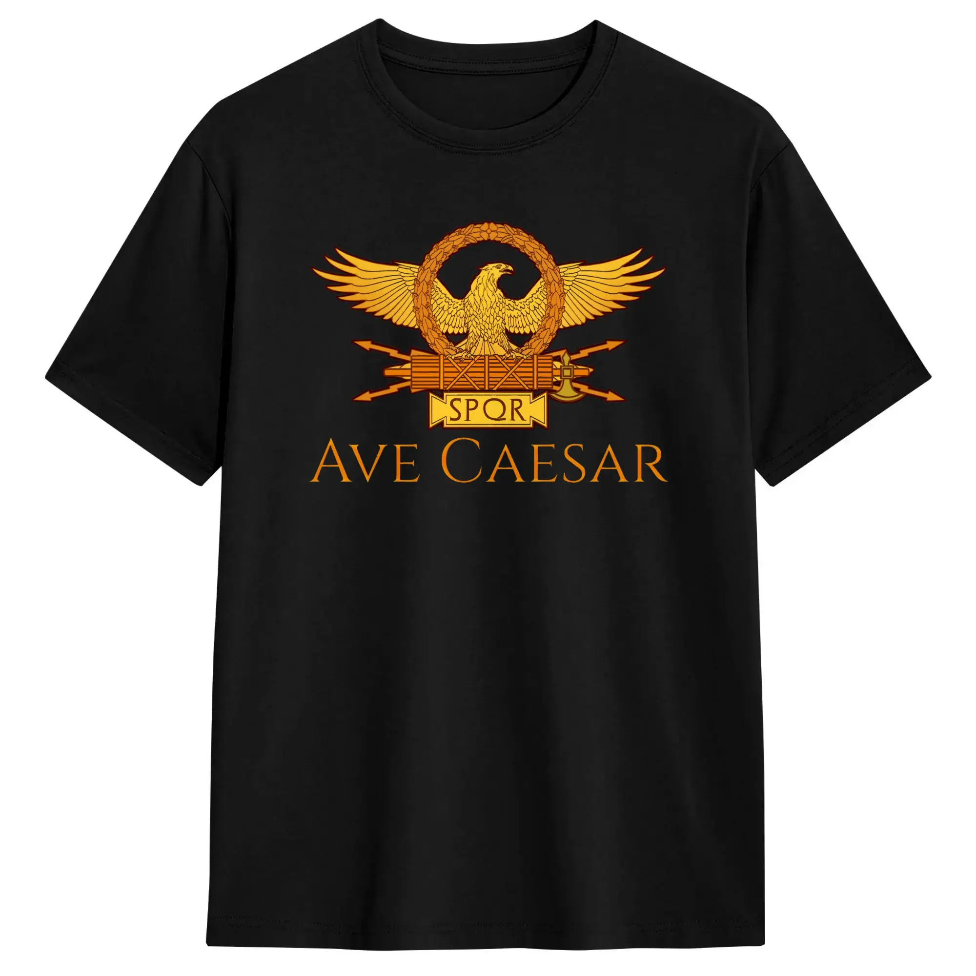 Fashion Ave Caesar T-Shirts for Men Crewneck 100% Cotton T Shirt  Short Sleeve Tees Plus Size Clothes