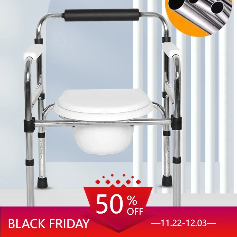 Bedside Potty Chairs Bathroom Chair Folding Portable Stool Tabouret Pliable Shower De Douche Use Older Adult Bath Toilet Home