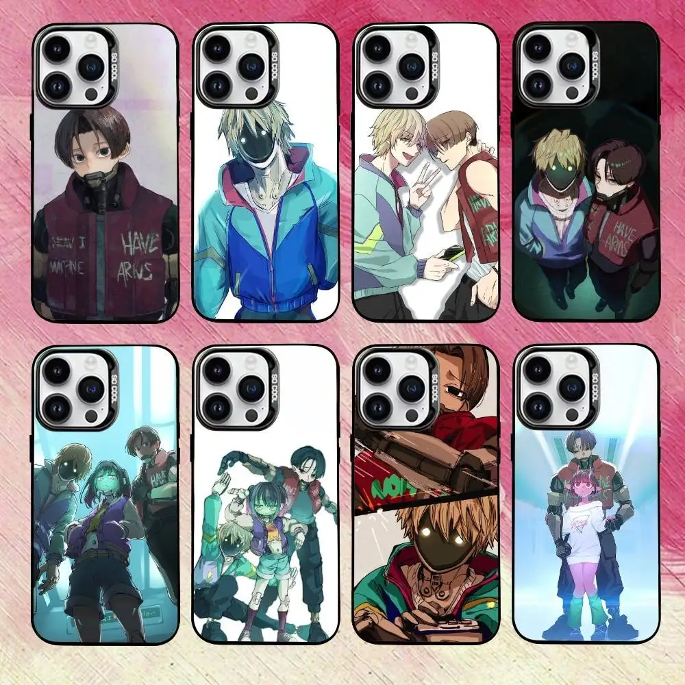 

M-Milky S-Subway K-Kurt M-Max-es Phone Case For iPhone 17,16,15,14,13,12,11 Plus,Pro Max,XS,Colored Silver Plated Inside Cover