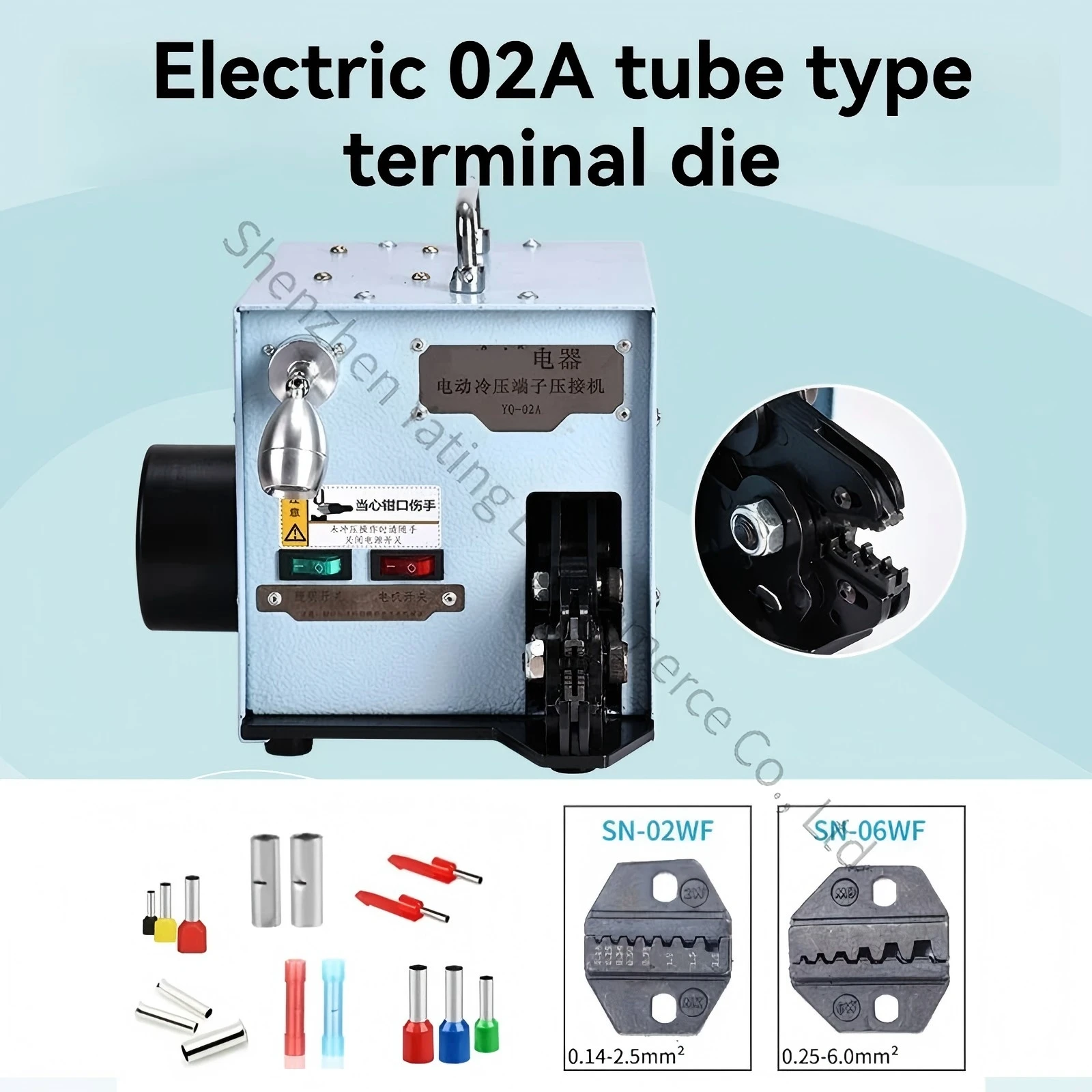 New Cold Pressed Terminal Crimping Pliers Pneumatic Tube Needle European Nose Terminal Electric Crimping Machine