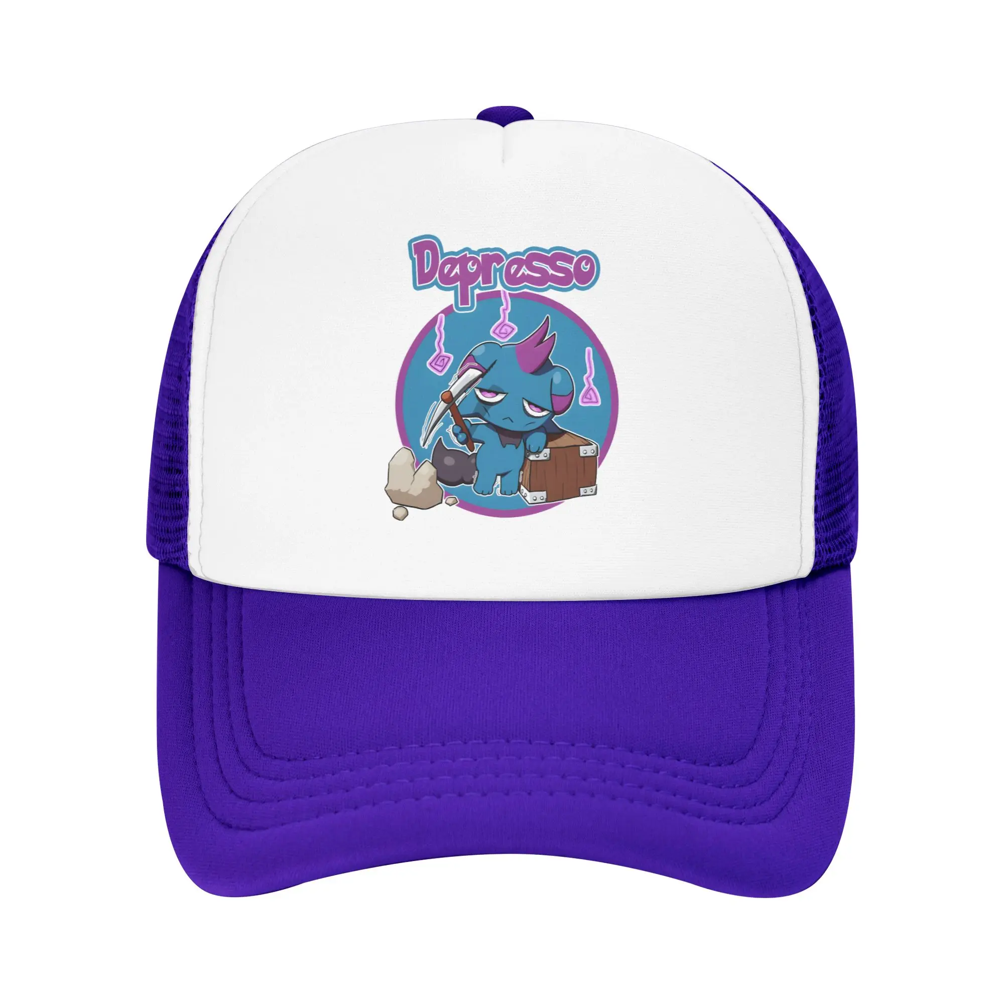Men Women Depressos Video Games Trucker Hat Mesh Baseball Cap Snapback Caps  Hats Trucker Hat Adjustable Sun Caps Wholesale New