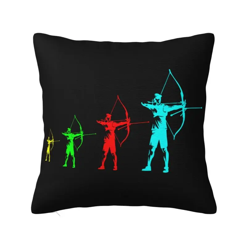Modern Archery Sport Sofa Cushion Cover Velvet Archer Bow Hunting Lover Throw Pillow Case Home Decorative