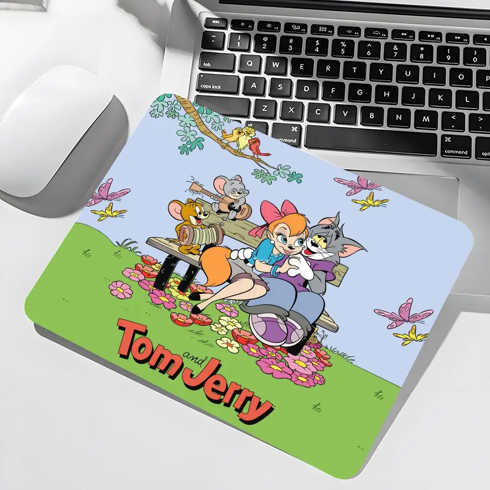 TomS and JerryS Mouse Pad Gamer Large Size Office Desk Protector Mat 450x400X2MM Waterproof Desktop Mouse Pad
