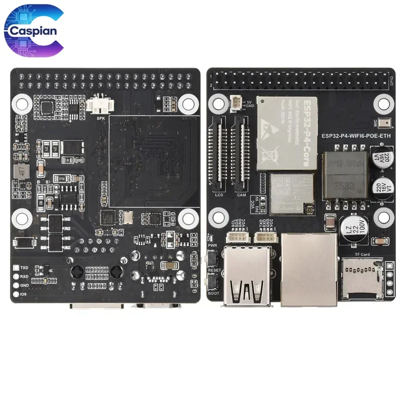 ESP32-P4-WIFI6-POE-ETH Development Board with ESP32-P4 ESP32-C6 WiFi 6 PoE Ethernet