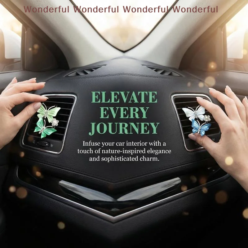 

Dual Car Air Conditioning Perfume Clip Dual Color Decoration Freshener Car Interior Air Diffuser for Pleasant Scents