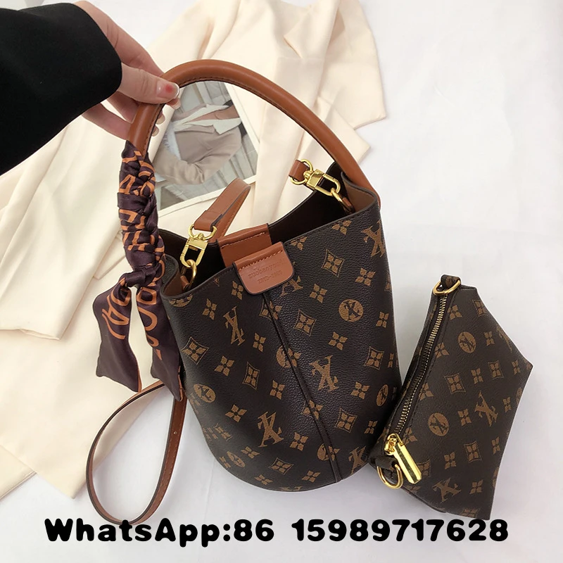 

Stylish and versatile 2026 new trendy printed mother-and-child bucket bag, versatile shoulder crossbody handheld bag