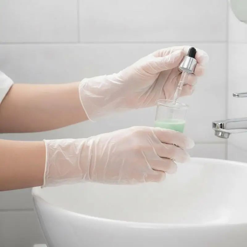 Powder Free Disposable PVC Gloves 100/200Pcs BPA Free Safe for Catering Restaurant Kitchen Cleaning Pet Grooming