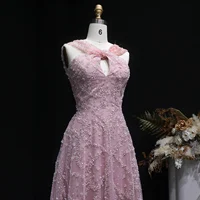 Sharon Said Elegant A Line Evening Dresses Criss-cross Luxury Beaded Women's Formal Wedding Guest Party Gowns SS709 Customized 4