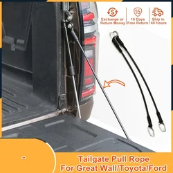 Pickup Tailgate Pull Rope For Wingle Great Wall Pao Hilux DMAX Accessories Rear Door Steel Wire Rope Core 5mm Single load 500kg