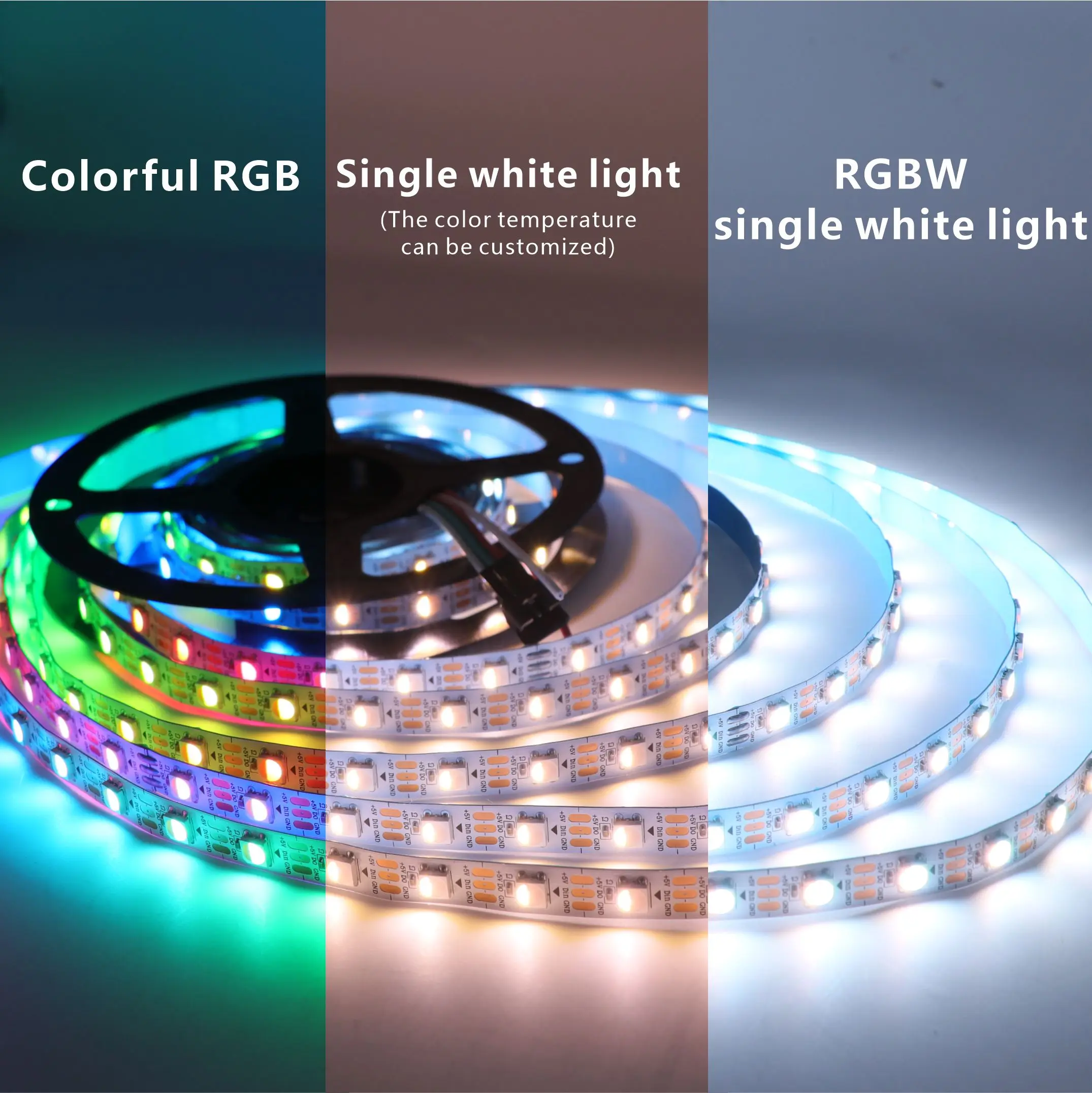 SK6812 RGBW Led قطاع ضوء 4 في 1 مماثلة 1 م 5 م 30 60 144 المصابيح WS2812 أضواء LED RGBWW فردية قابلة للعنونة IP30 65 67 5 فولت