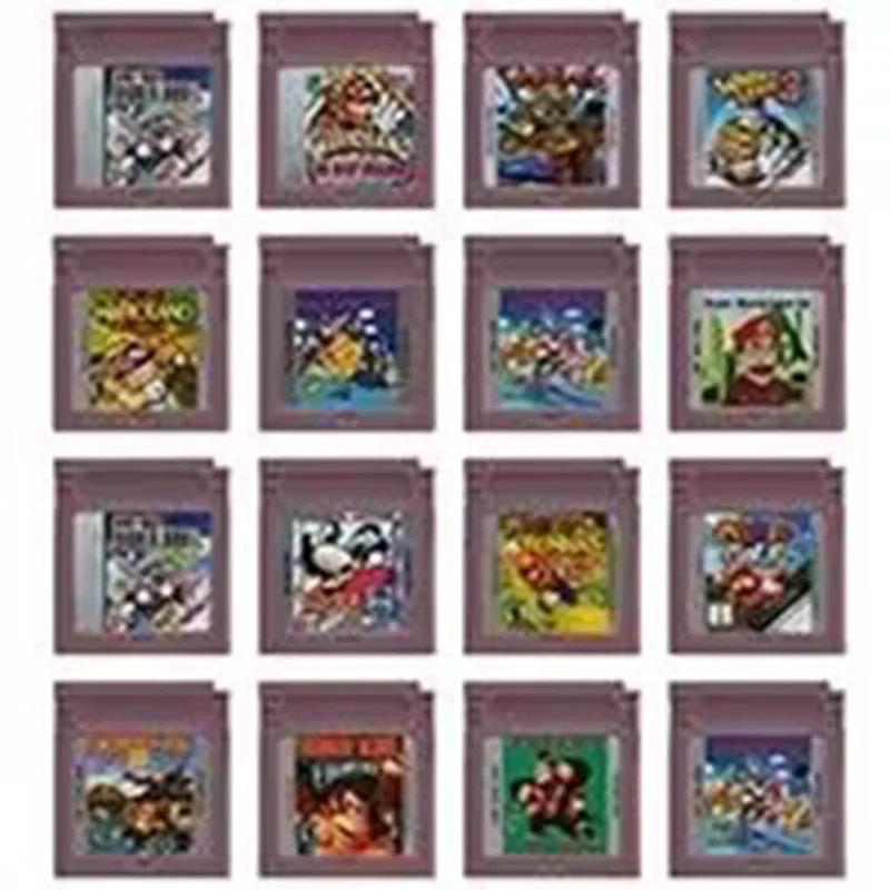 Mario Series GBC 16 Bit Game Video Game Cartridge Console Card 6 Golden Coins Wario Land Donkey Kong Wario Land 2 for GBC/GBA