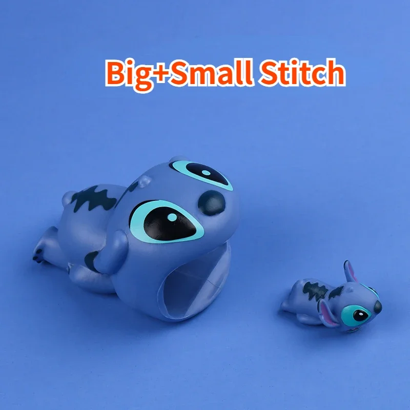 Disney Stitch Mobiele Telefoon Datakabel Beschermhoes Anime Cartoon Kawaii Creatieve Oplader Beschermende Touw Halloween Cadeau