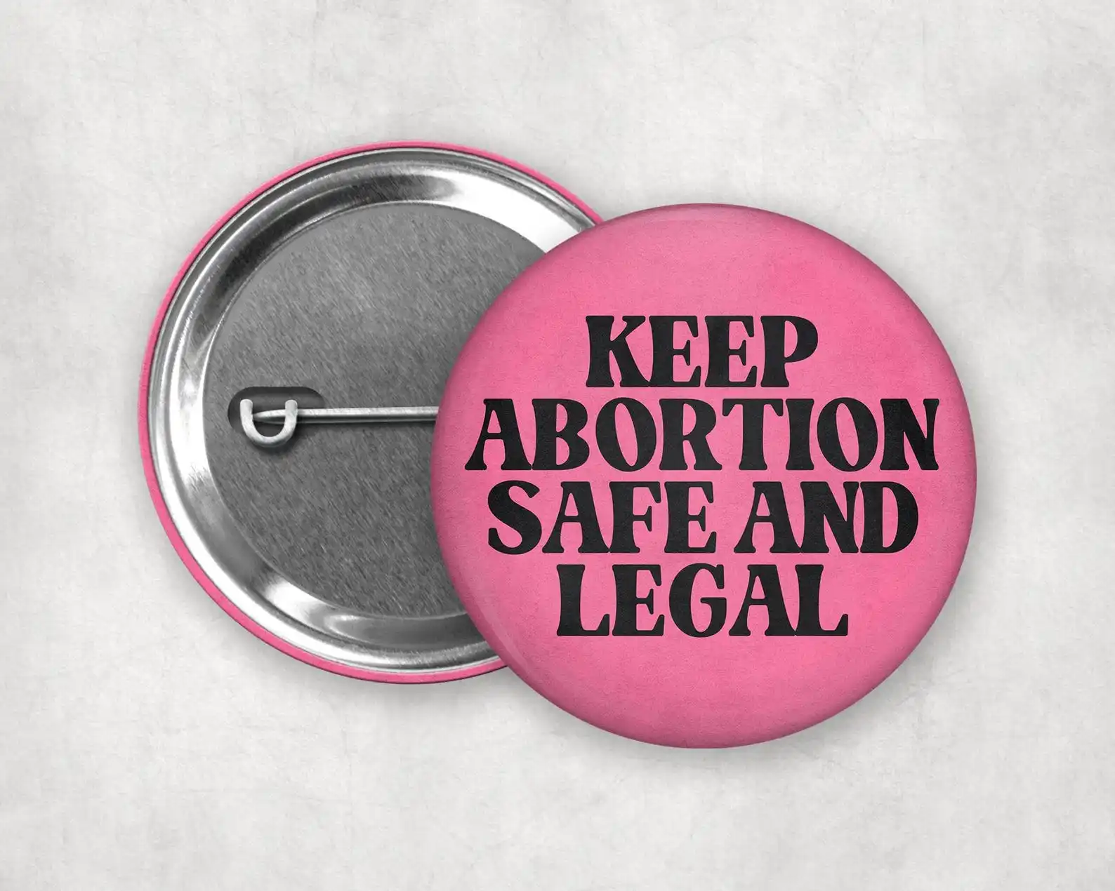 Feminist Pinback Buttons | Vintage Inspired Pro-Women Pro-Choice Badges