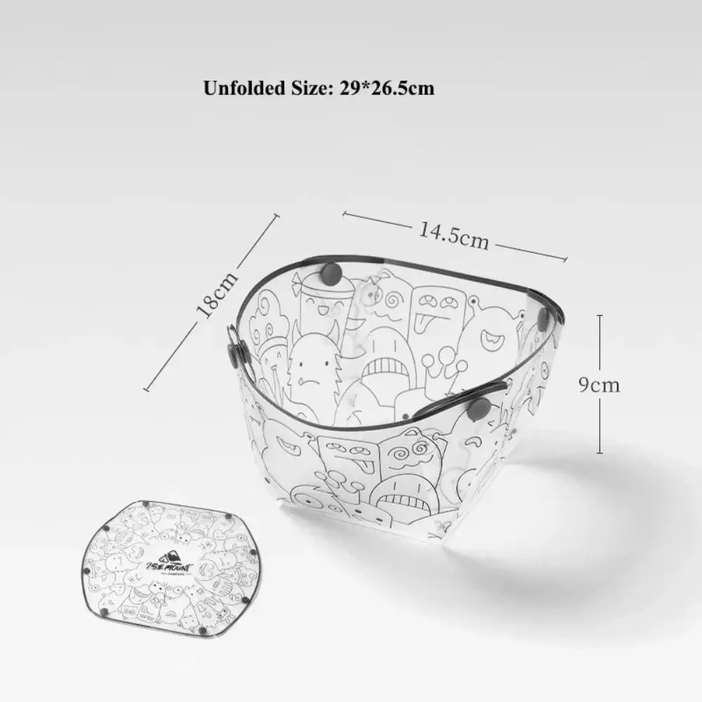 Food-Grade Outdoor Foldable Tableware Lightweight Portable Foldable Camping Tableware plastic Multi-purpose Camping Folded Dish