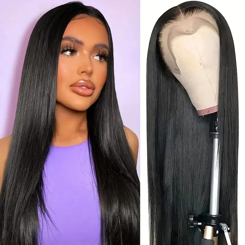 Rosabeauty 30 40 Inch 13x6 Human Hair 13X4 Frontal 5X5 Glueless Ready to Wear Wigs 250% For Women Straight Lace Front Wig