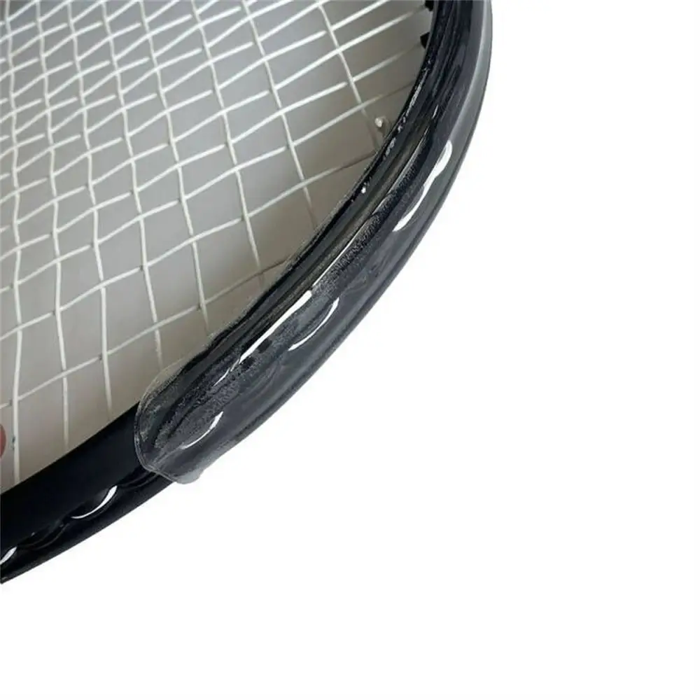 Transparenter Schläger Kopf Aufkleber Kratzer verhindern Rahmens chutz Tennis schlägers chutzband TPU 37cm Schläger rahmens chutz