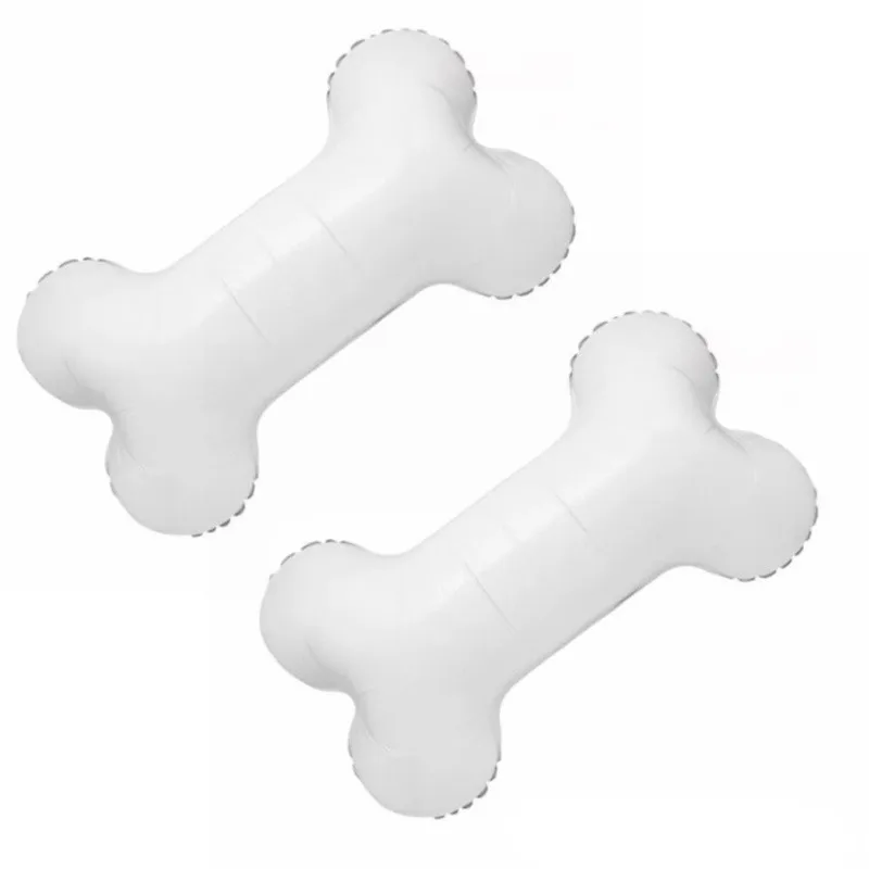 2/5Pcs White Bone Shape Aluminum Foil Balloon Cute Puppy Paw Small Paw Balloon Birthday Party Decorations