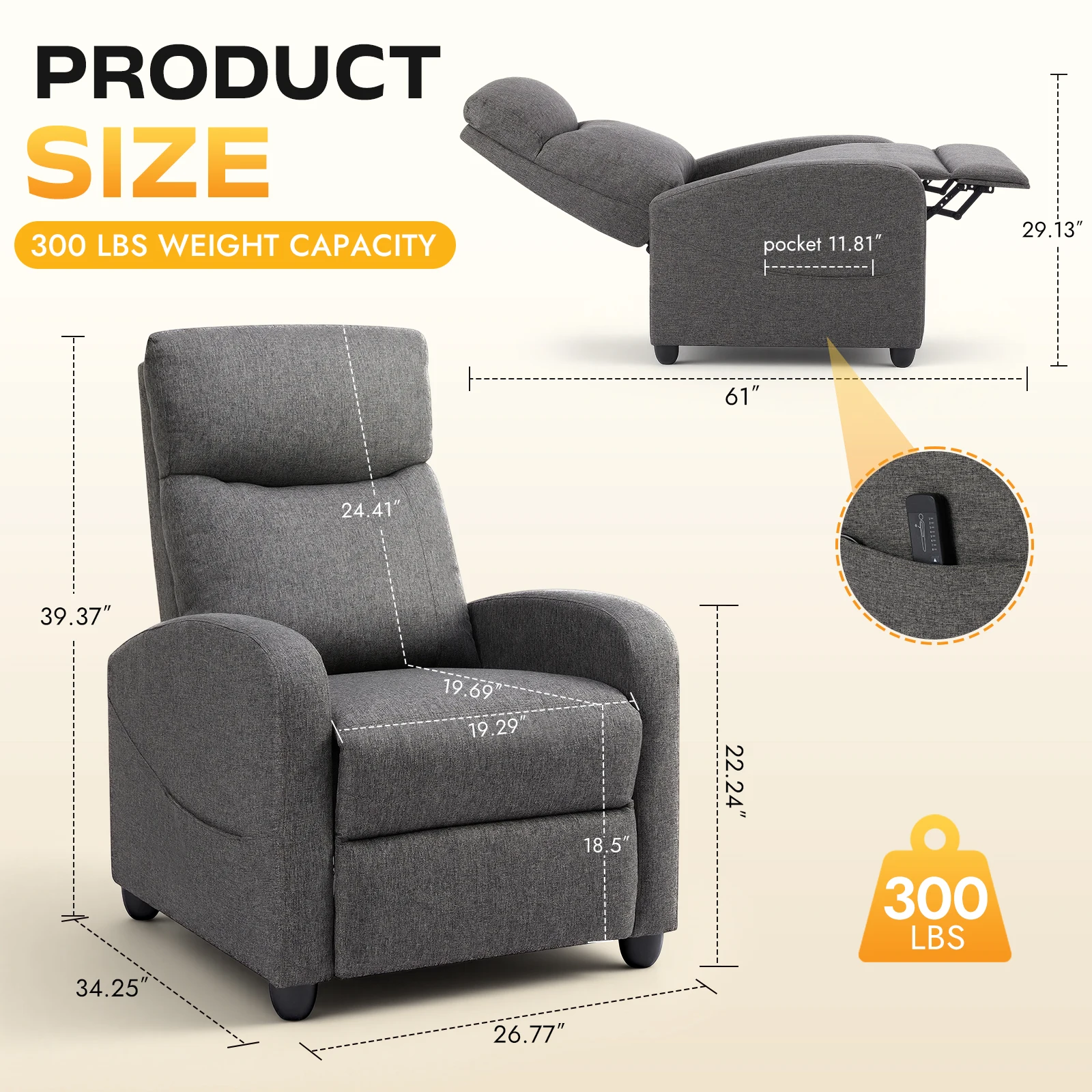 MCQ Living Room Recliner Sofa - огляд і ціна Home Cinema Furniture