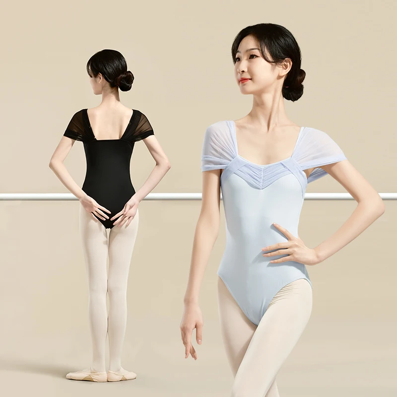 Women Ballet Leotards Adjustable Camisole Adult Elegant Dancing Bodysuits Gymnastics Leotards Ballet Dance Leotardss