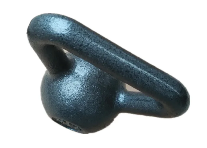 Kettlebell en fonte solide personnalisé avec finition de vernis pour l'entraînement physique 4 kg 5 kg 6 kg 8 kg