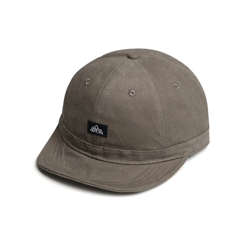 Soft-top American Short-brimmed Baseball Cap - Trendy and Fashionable Soft Brim Pure Color Beanie - Retro Work Cap - Casual