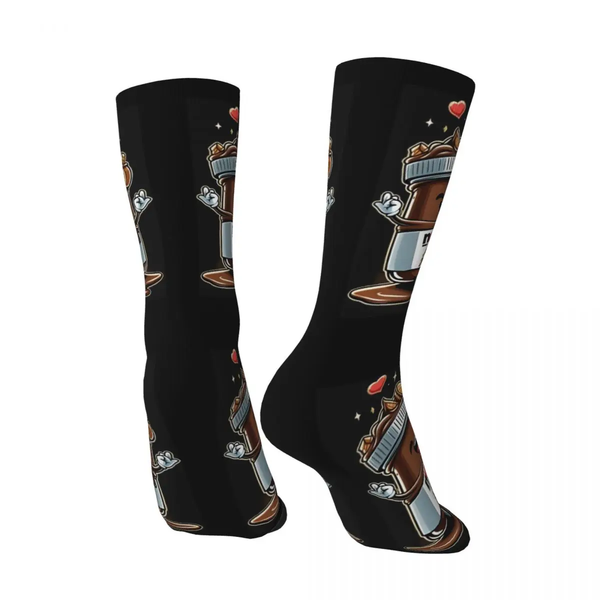 Lebensmittel Nutella Strümpfe Design Harajuku Socken Winter Anti Skid Socken Männer Radfahren Bequeme Socken