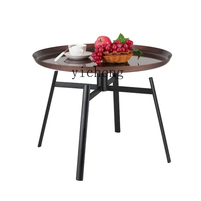 YY Living Room Coffee Table Simple Modern Household round Side Table Creative Small round Table