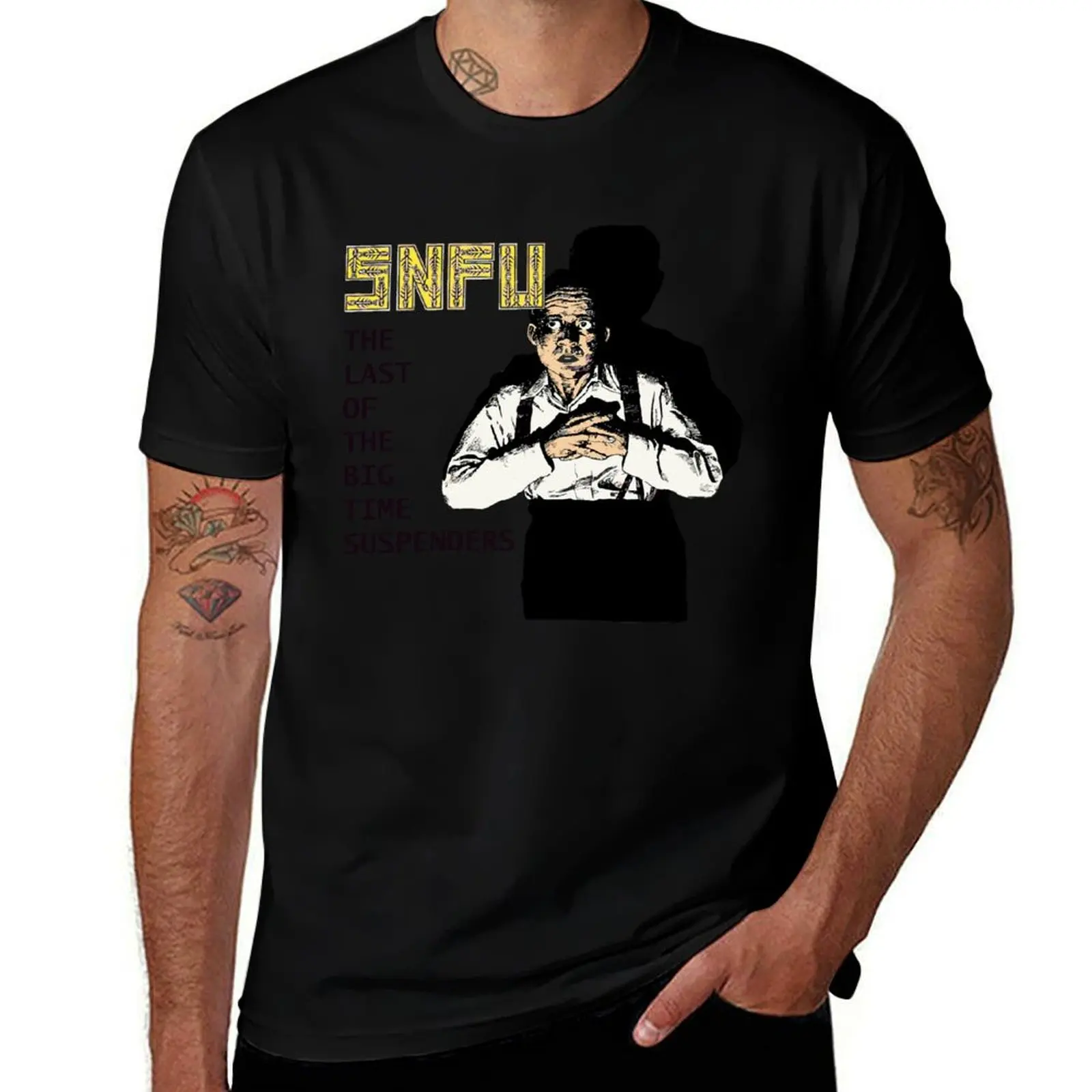 

Women Men Snfu The Last Of The Big Time Suspenders Gift For Music Fans T-Shirt man tshirt T-Shirt