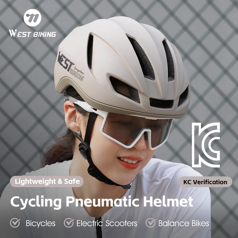 

WEST BIKING Ultralight Cycling Helmet Integrated Molding Men Women Bicycle Helmet Adjustable MTB Road Bike Safety Cap Sport Gear