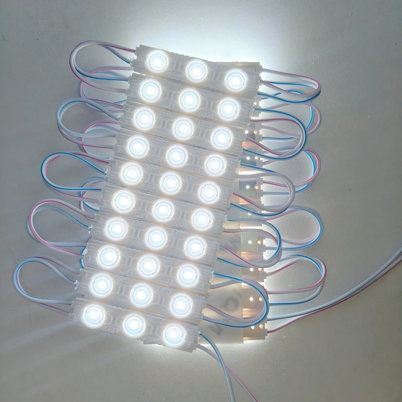 500 ชิ้น DC12V 2835 3LED โมดูลฉีดกันน้ํากลางแจ้ง IP67 Strip Light สําหรับ Shop ป้ายโฆษณาป้าย Letter Decor