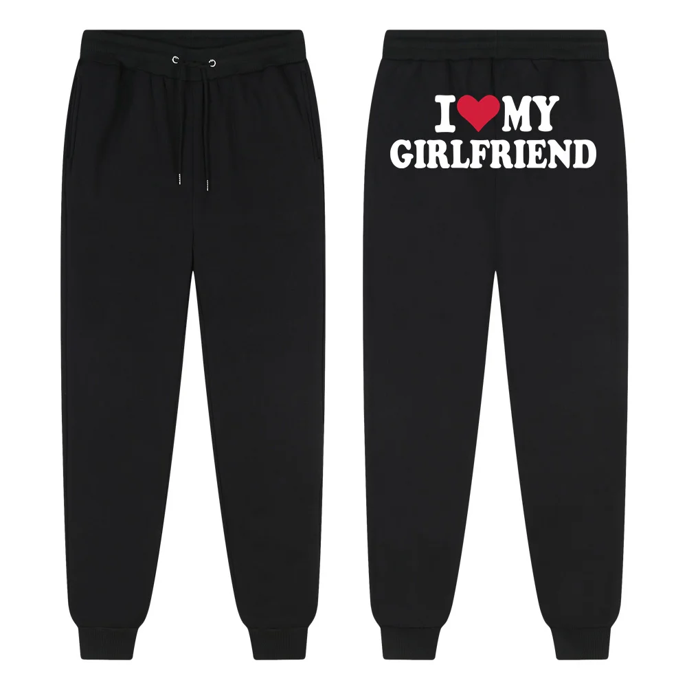 I Love My Boyfriend Printing Popula Women Hoodies Sweatpants and I Love My Girlfriend Printing Popula Men Hoodies Sweatpants