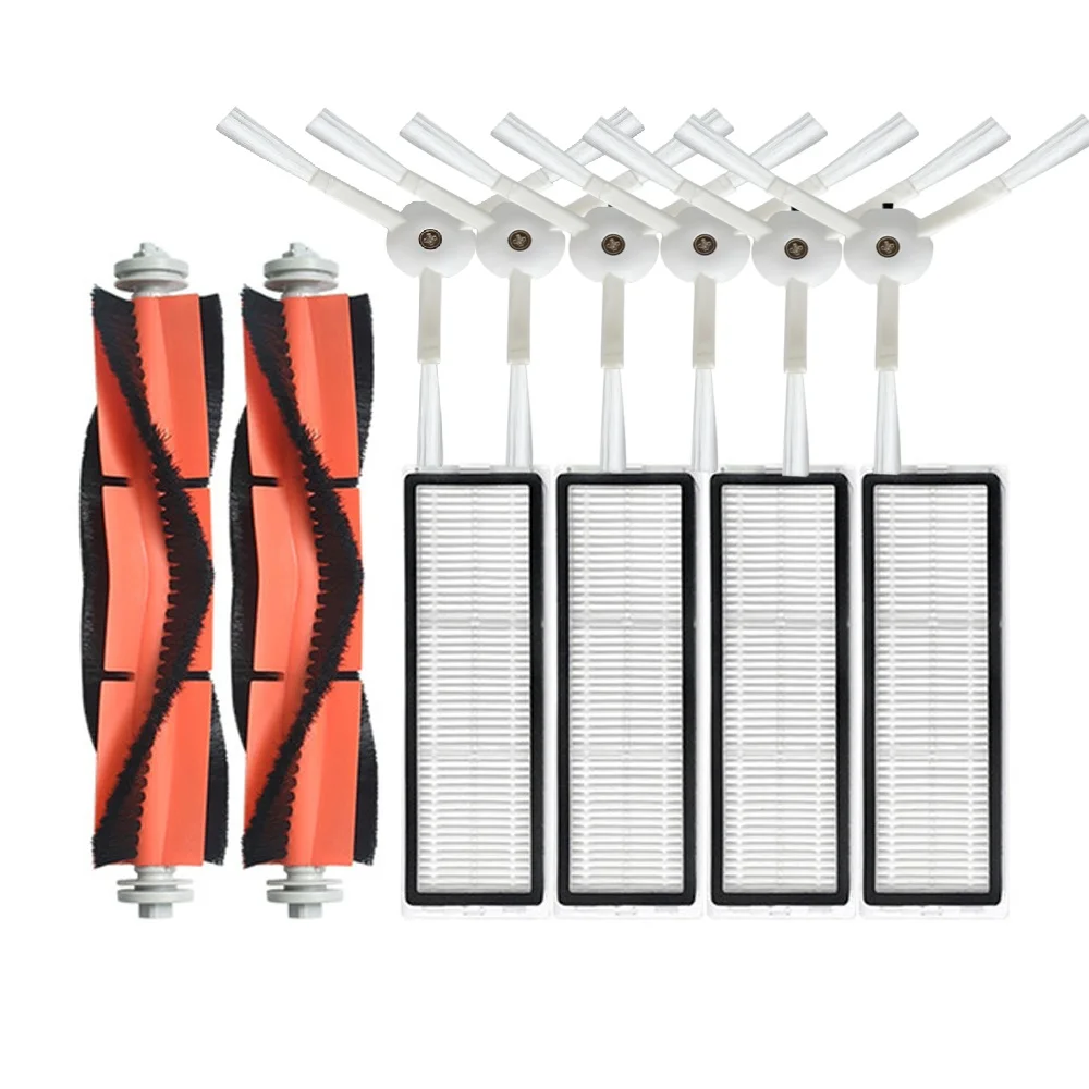 Replacement HEPA Filter Brush Mop Pad For Xiaomi Mi Robot 1 and 2 Generation SDJQR01RR SDJQR02RR SDJQR03RR Robot Vacuum Cleaner