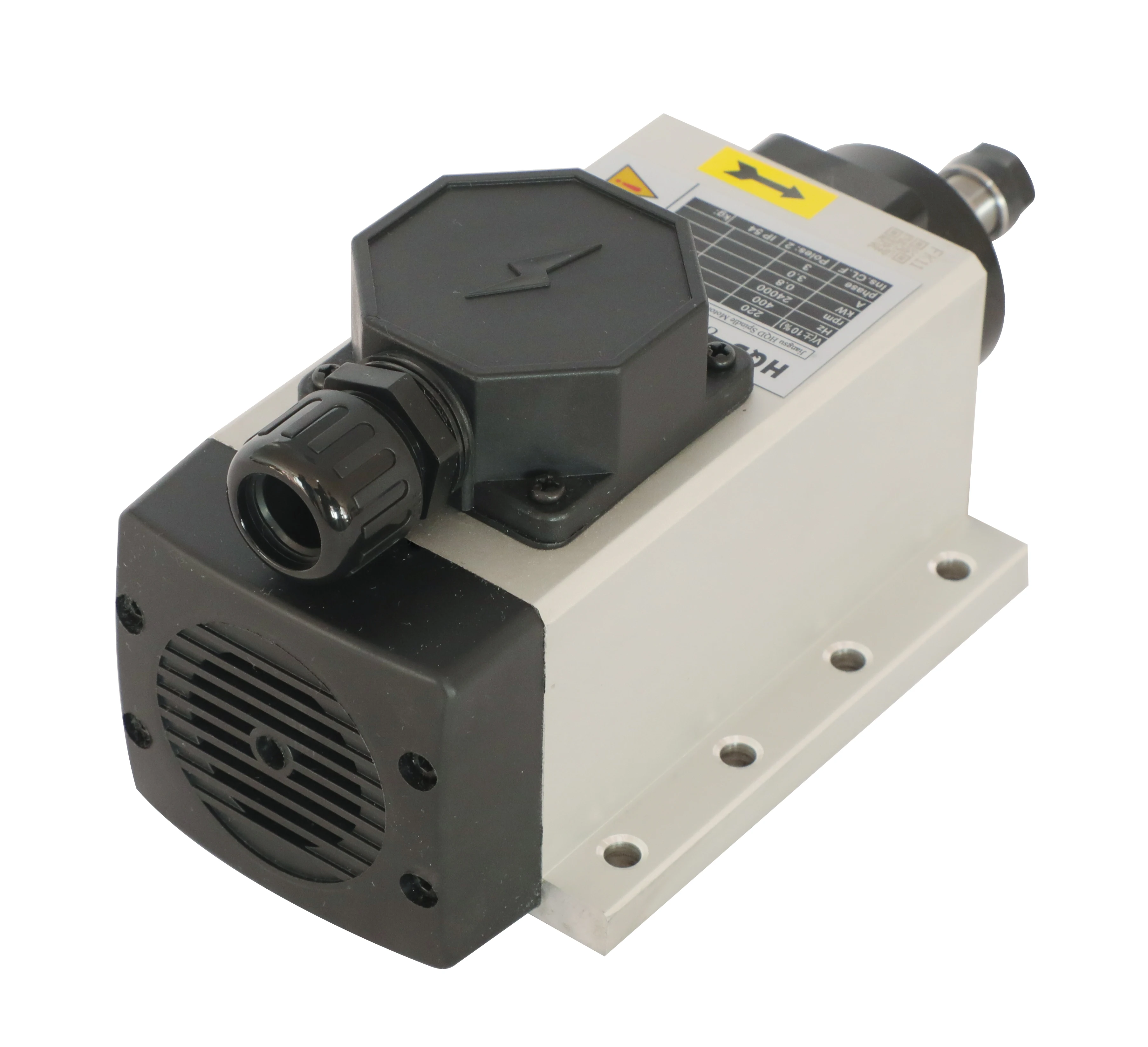 HQD 0.8Kw 800W ER11 24000rpm Air Cooling Spindle Motor for Cnc Router GDF37-24Z/0.8 view 4