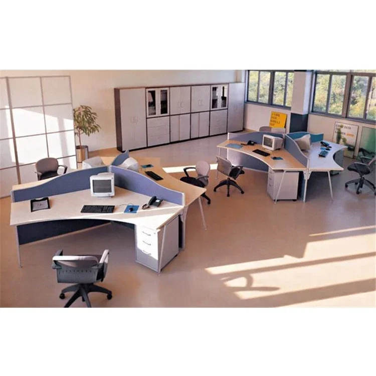 2019 new design Desk Modern Style Office Partition 1/2/4/6 Wooden cubicle desk for office workstation