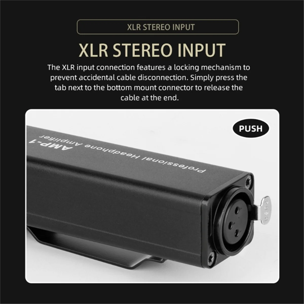 مضخم صوت عالمي XLR إلى 3.5 ملم بدون تداخل جودة صوت HiFi مع التحكم في مستوى الصوت لمحبي الموسيقى