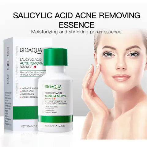 BIOAQUA Salicylic Acid Acne Removing Face Serum Moisturizing Repairing Anti Acne Removal Anti-aging Facial Essence Skin Care