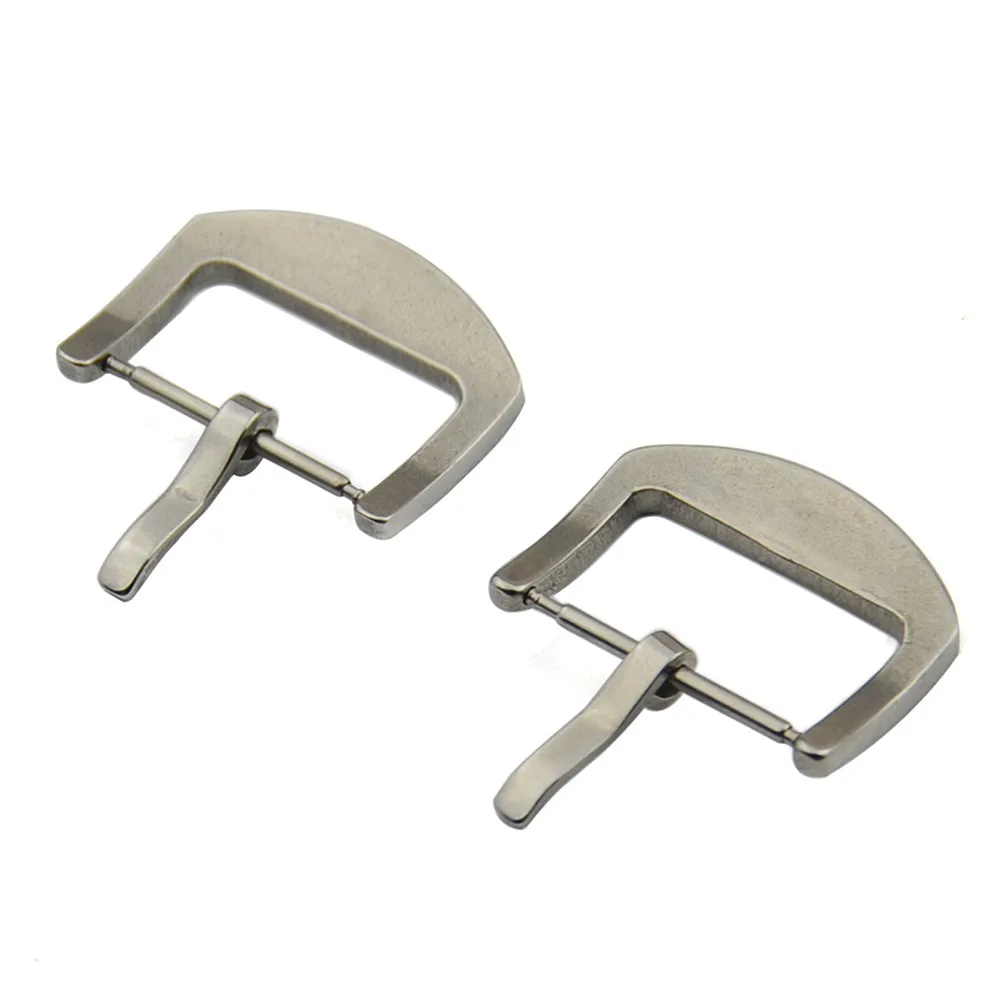 Polished Brushed Stainless Steel Watch Buckle 16mm 18mm 20mm 22mm 24mm 26mm Watch Band Strap Universal Silver Metal Watch Clasp
