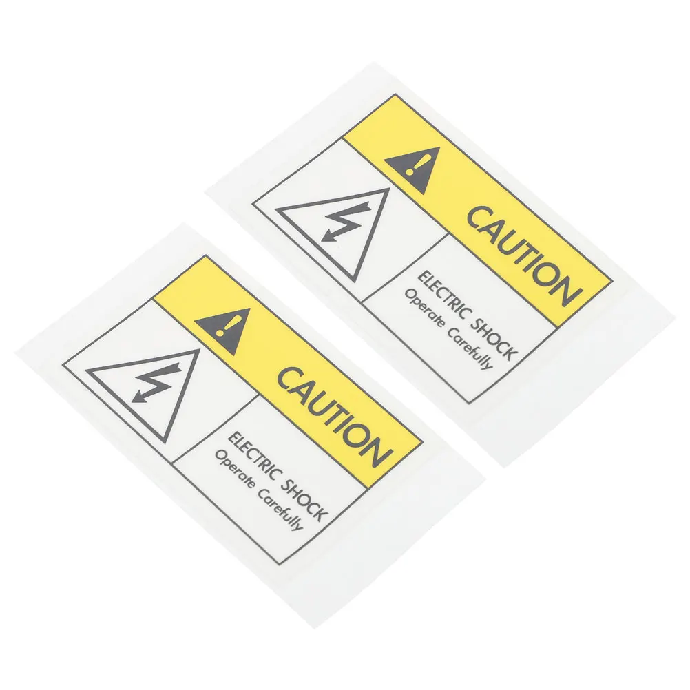 

Safe Sign Electric Shock Warning Double Shocks Labels for Caution Pads Stickers