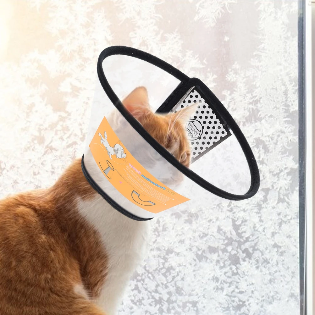 

Pet Protection Collar Lightweight Adjustable Cone Soft Material Stylish Dog Neck Cover Pet Supplies Cat Recovery Circle
