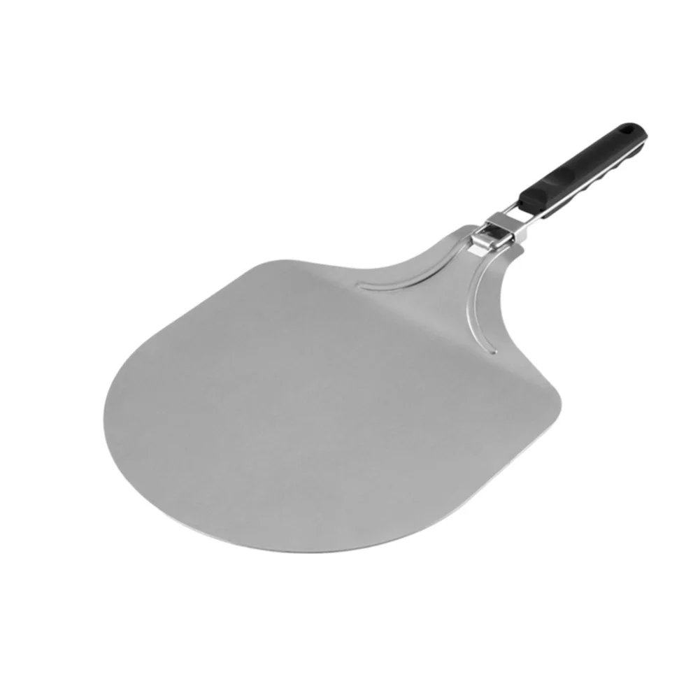 Effortlessly Remove Hot Pizzas with a 12 Inch Stainless Steel Transfer Shovel Featuring a Unique Folding Design