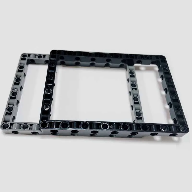Quadro técnico 11x15 braço anel feixe 7x11 blocos de construção moc conector parte brinquedo para ev3 compatível 39790/39794 2 pçs/lote