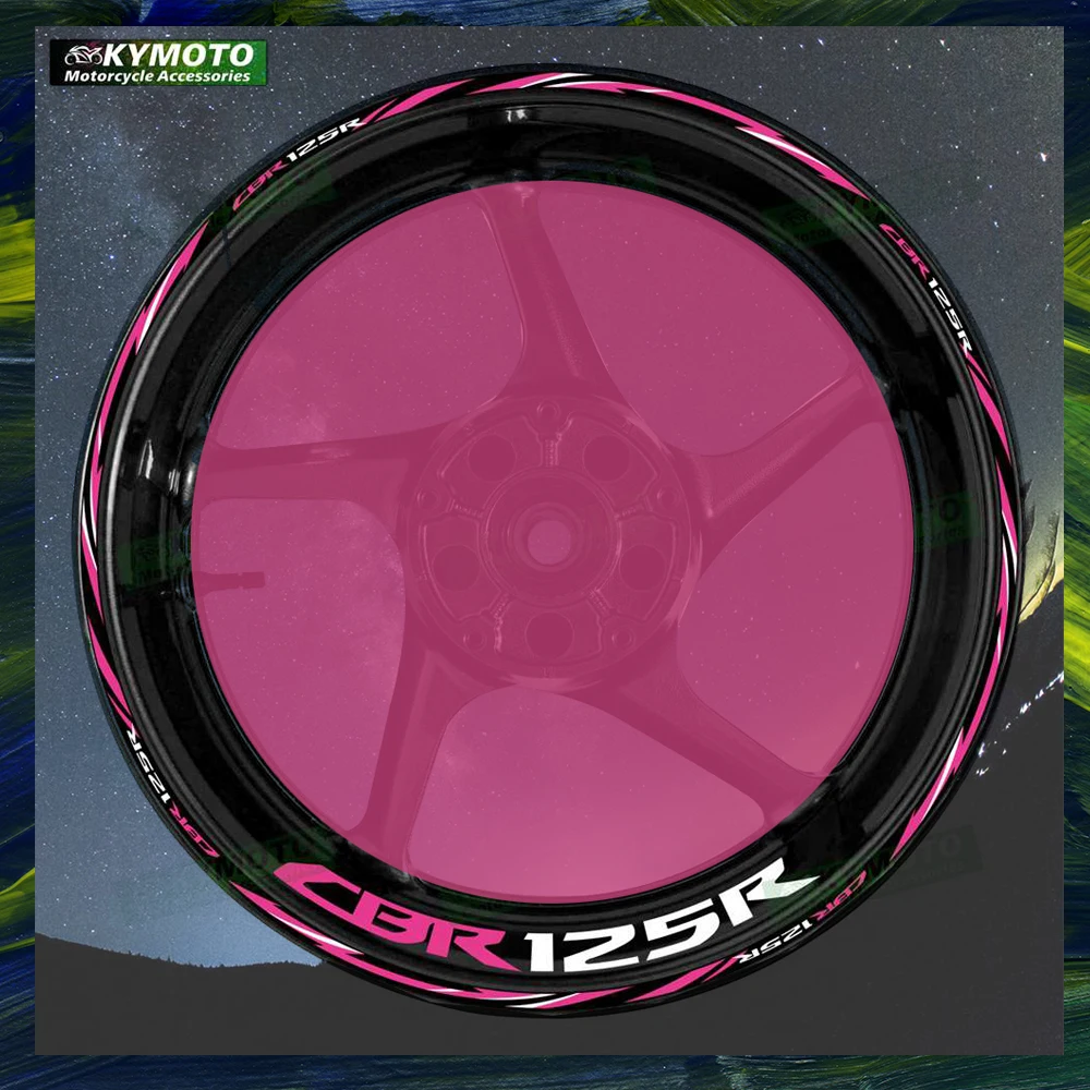 

Для Honda CBR125R CBR 125R светоотражающие передние и задние колеса мотоцикла 17-дюймовые наклейки втулки в полоску аксессуары для обтекателей наклейки