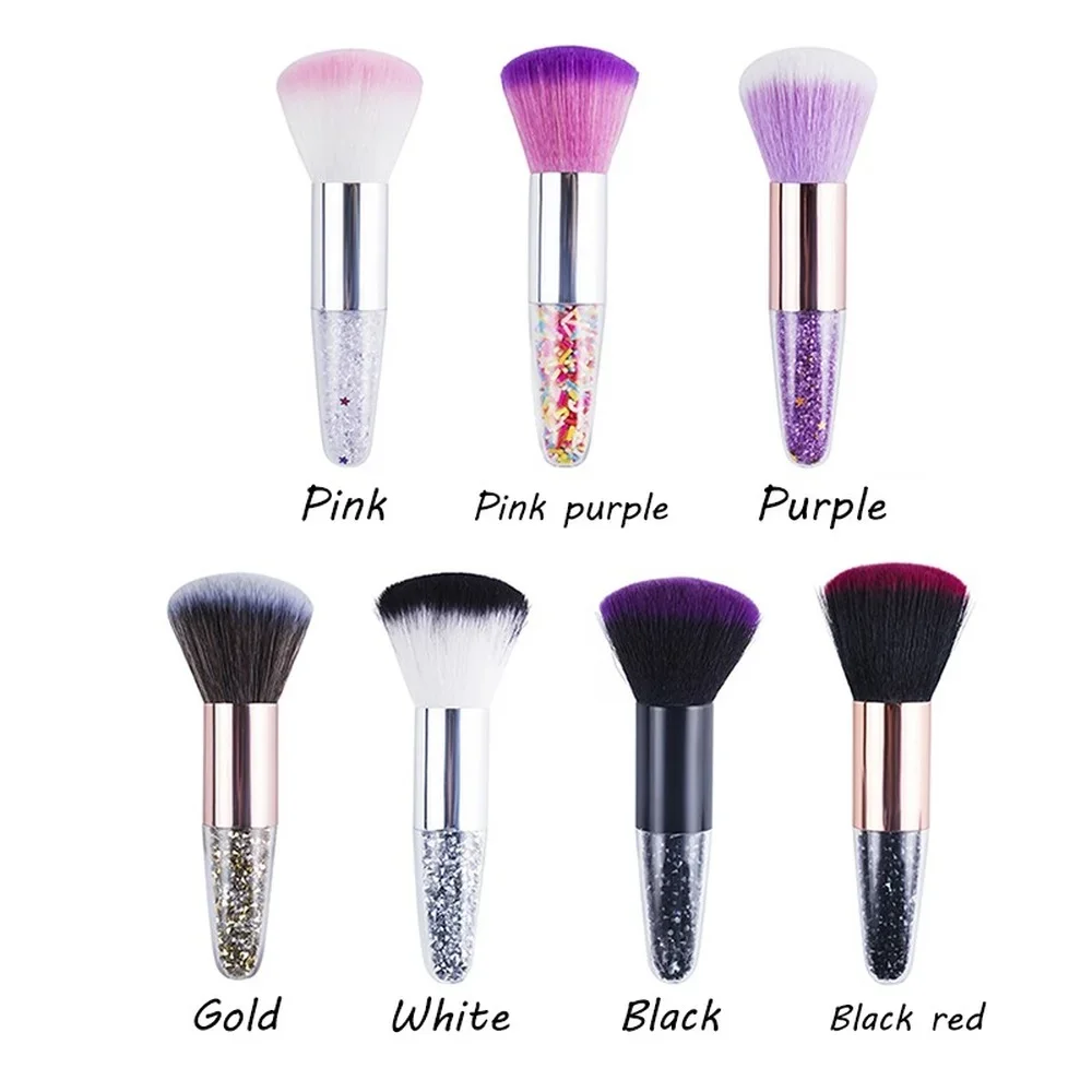 แปรงทาเล็บดอกไม้สําหรับแต่งเล็บ Rose Nail Art Gel แปรงทําความสะอาดฝุ่น